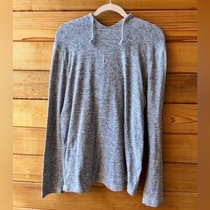 Express Size M Heathered Gray Sweater Hoodie